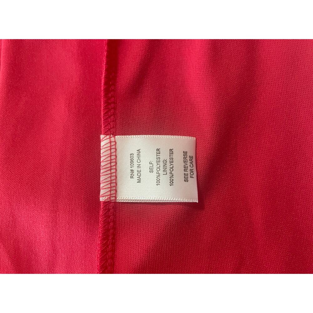 Rabbit Rabbit Rabbit  Design Off the Shoulder Dress, Red Pattern, Size 16 P - Picture 8 of 8